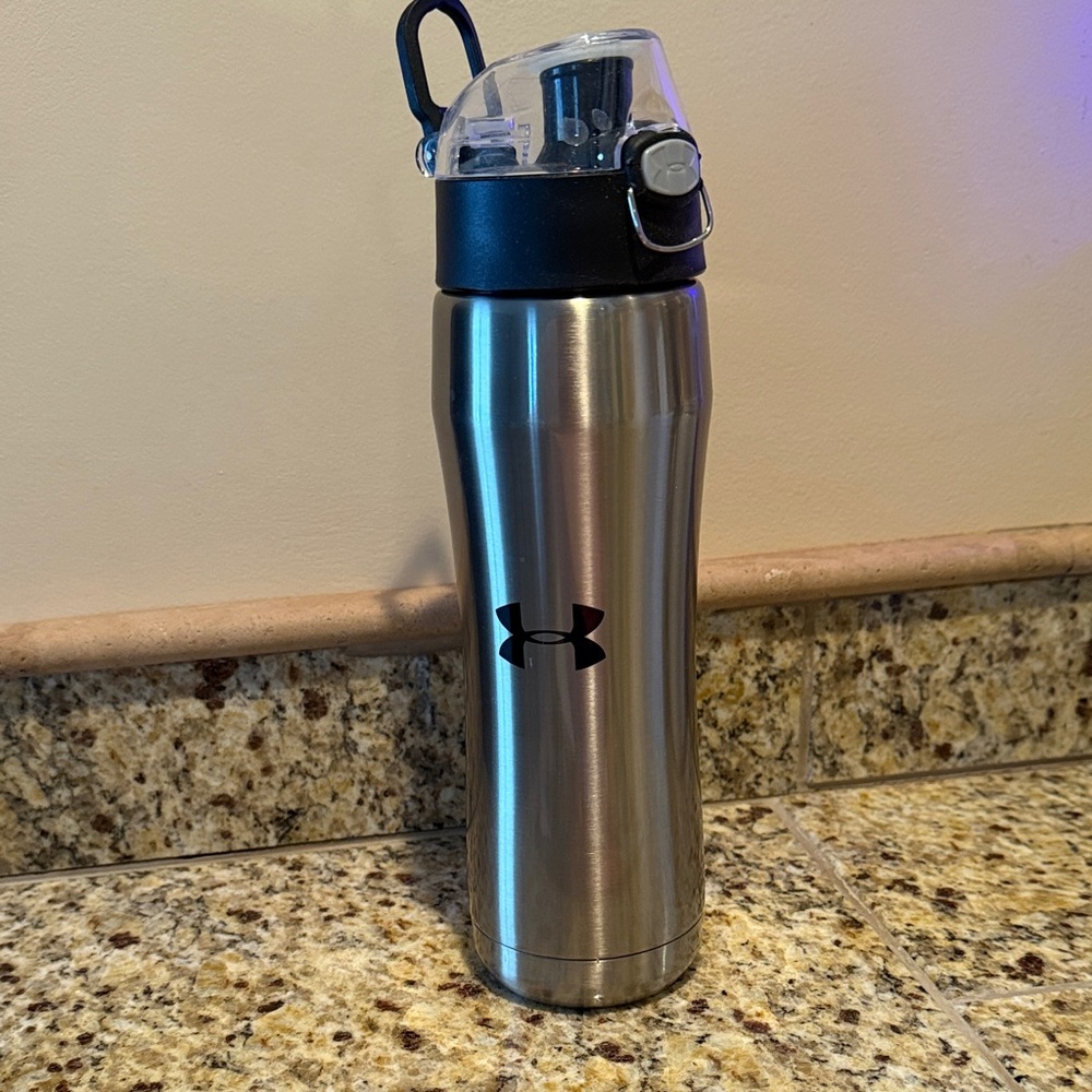 Under Armour Stainless Steel Water Bottle with Black Lid